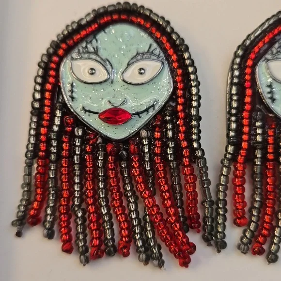 BaubleBar x Disney Beaded Earrings, Sally Nightmare Before Christmas, NWT - Picture 4 of 7